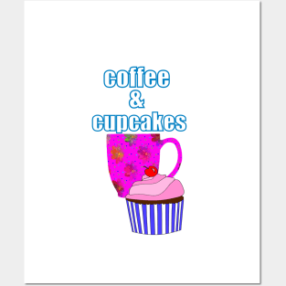 COFFEE Break And Cupcakes Posters and Art